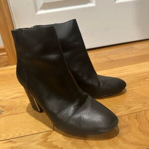 Aldo Sleek Black Heeled Boots